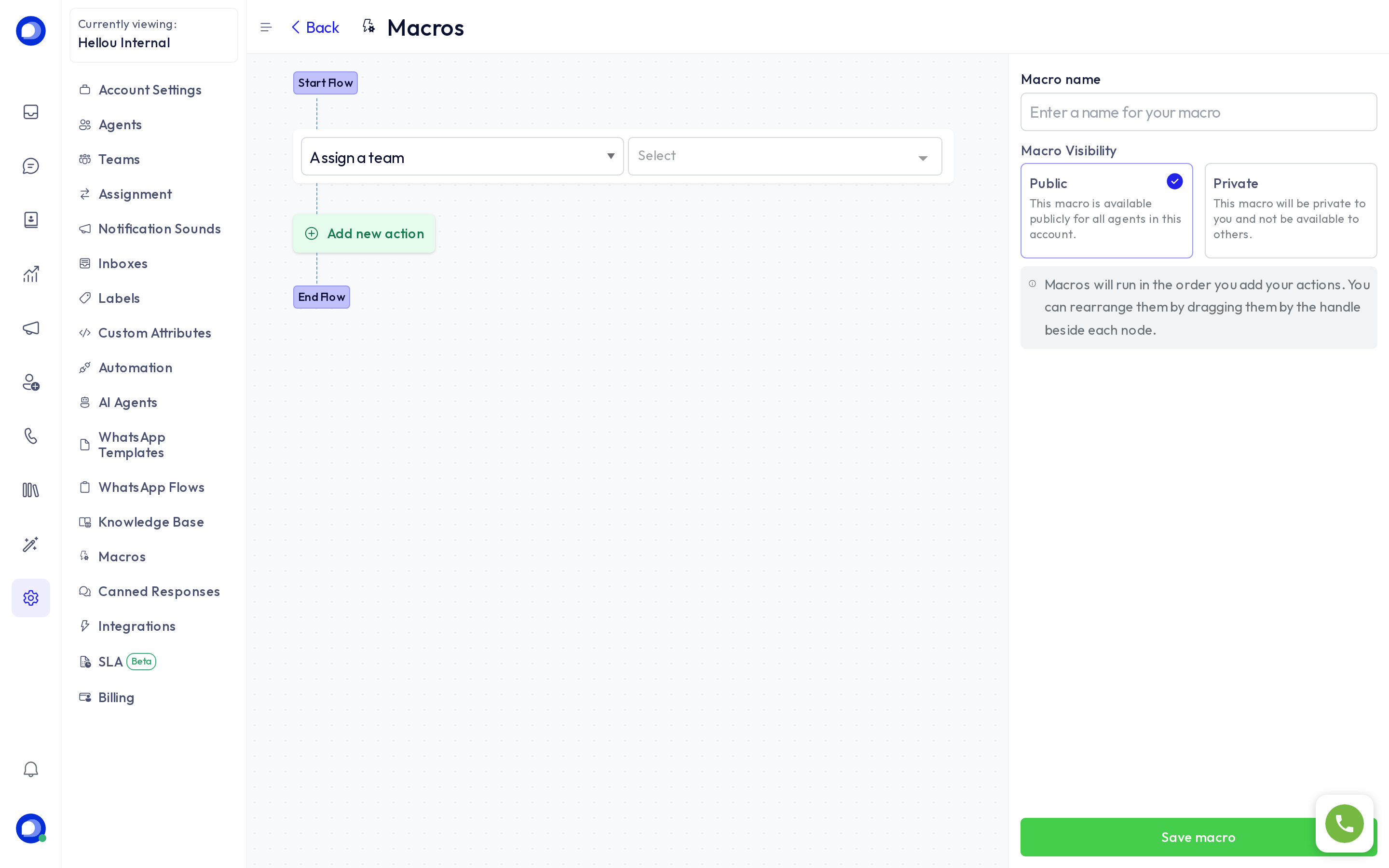 Macro editor