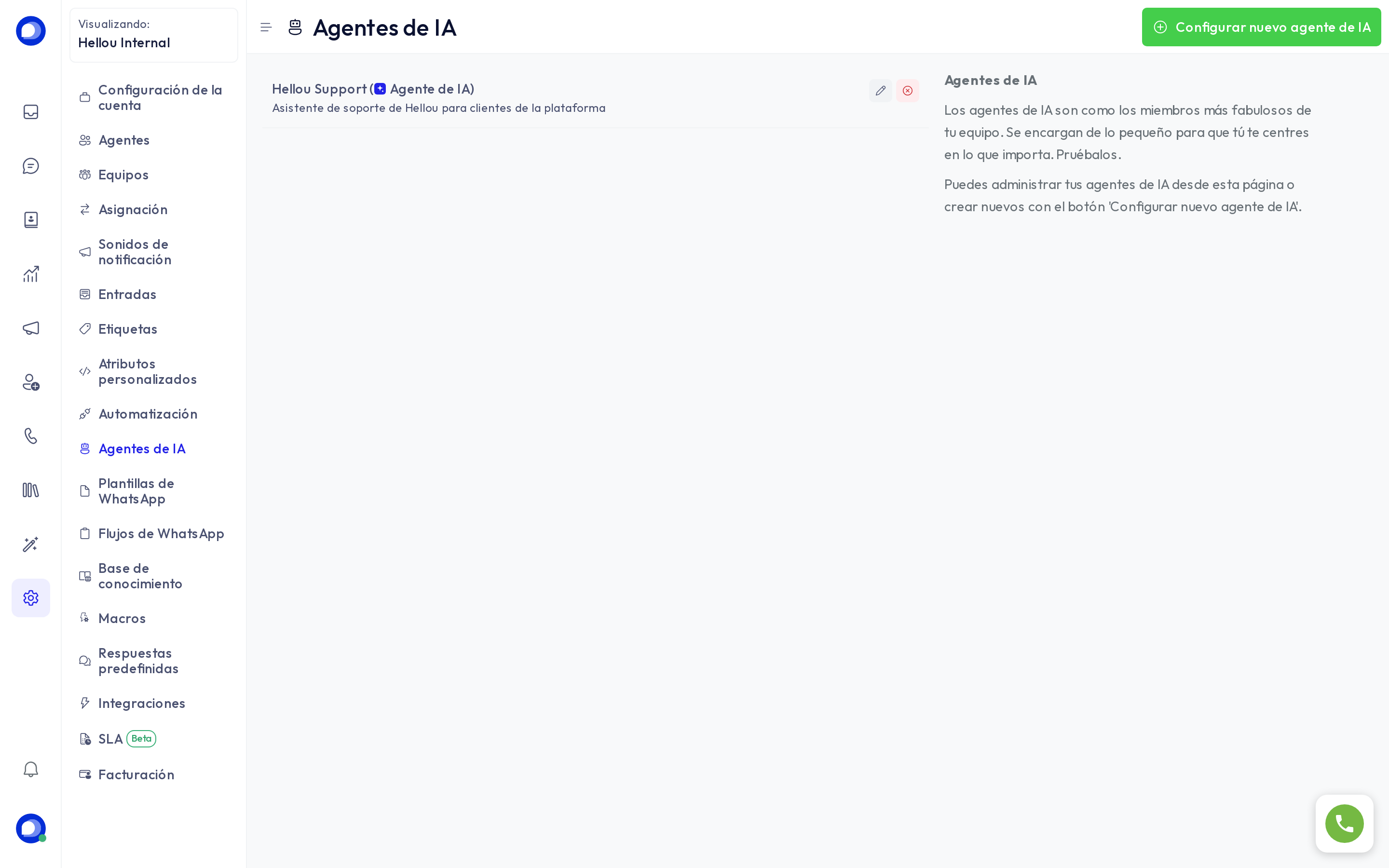 Lista de agentes de IA