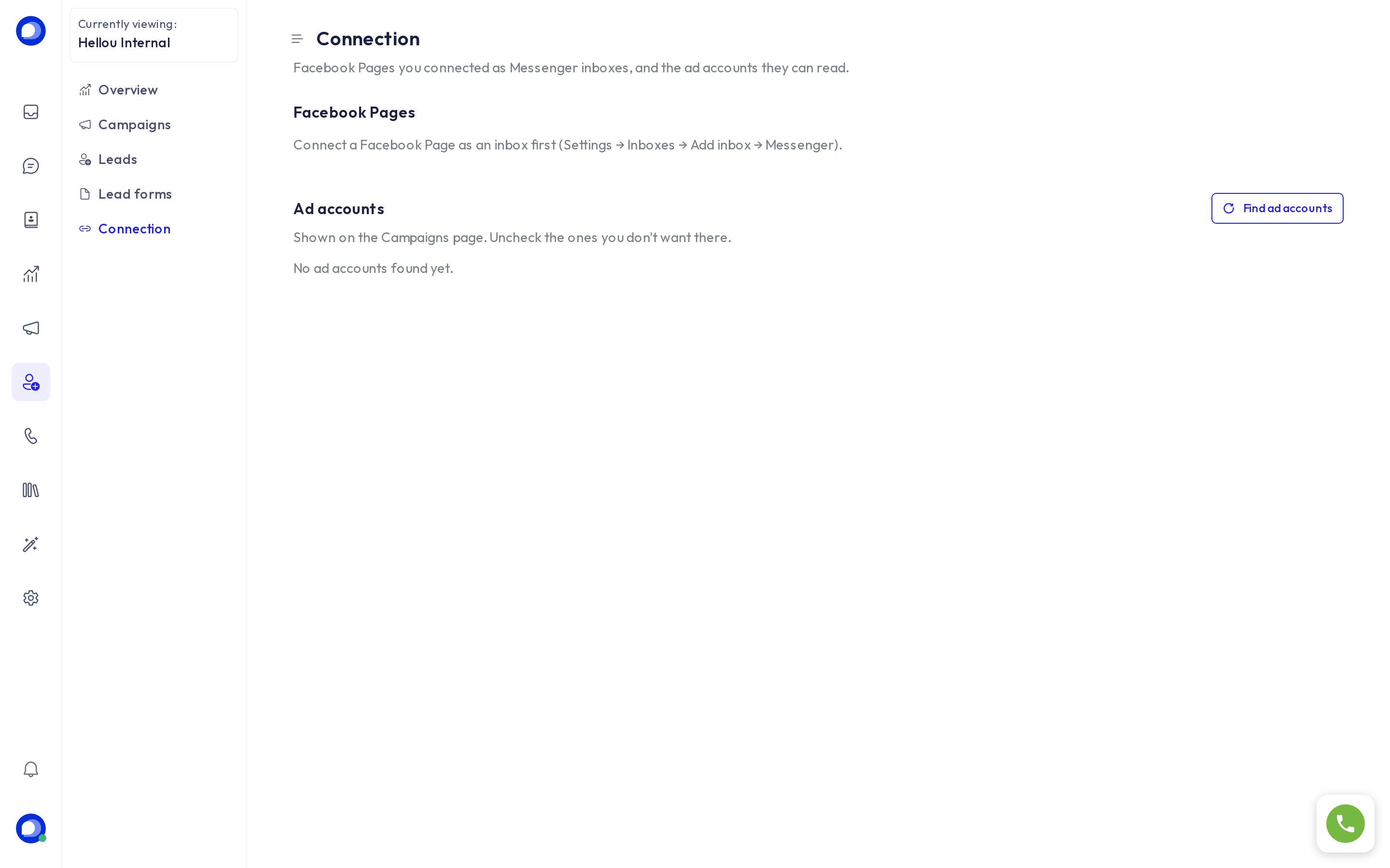 The Connection tab