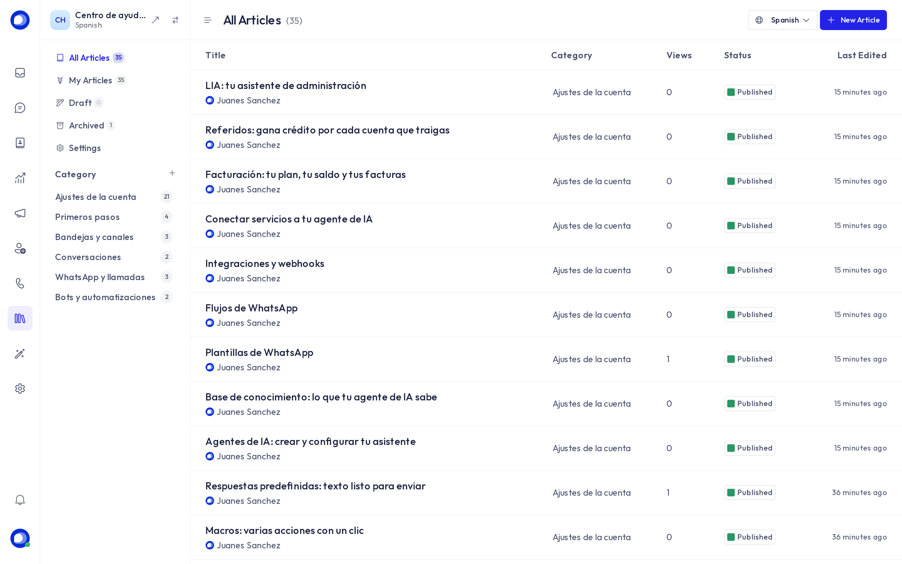 The portal article list