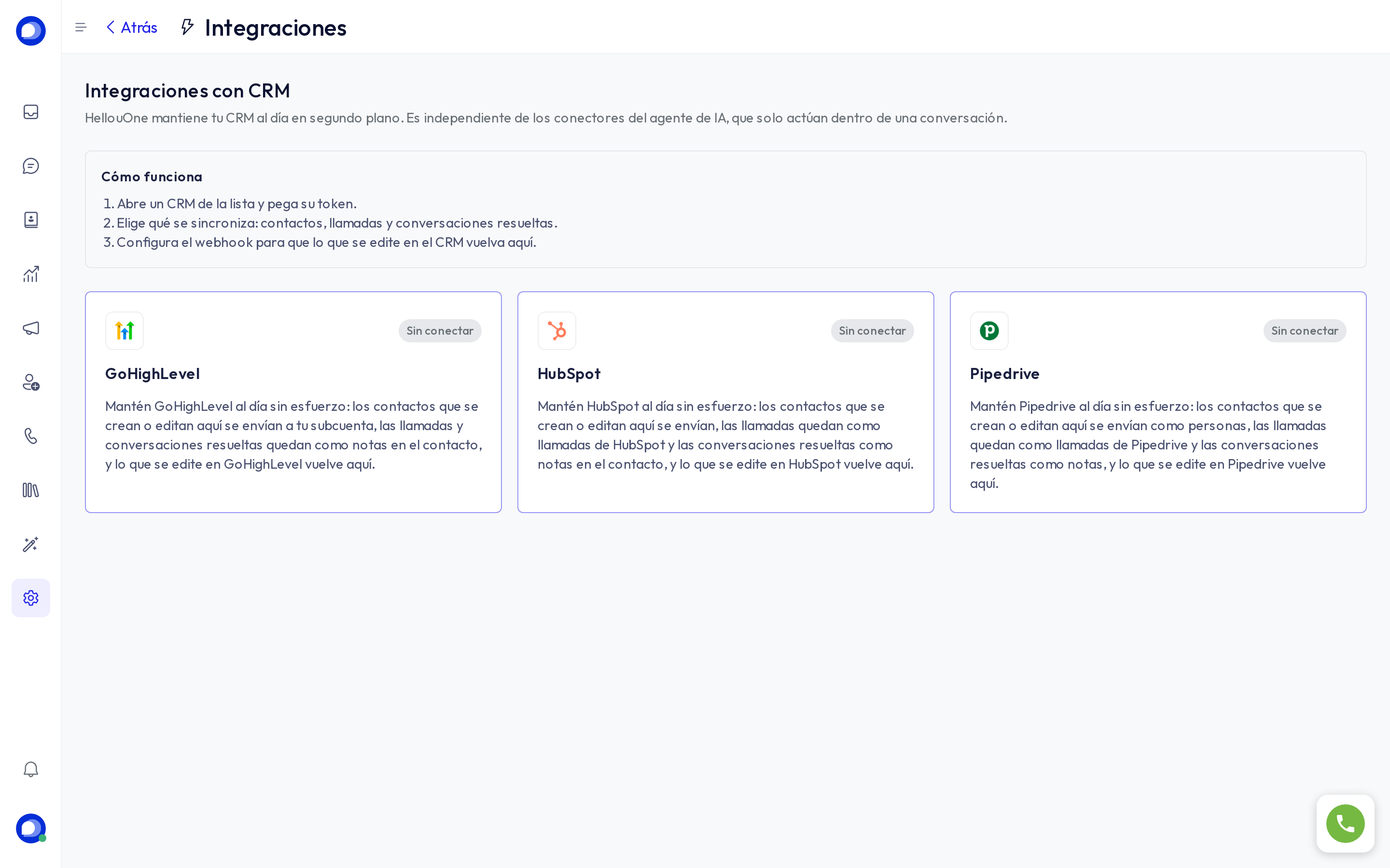La lista de CRM: GoHighLevel, HubSpot y Pipedrive